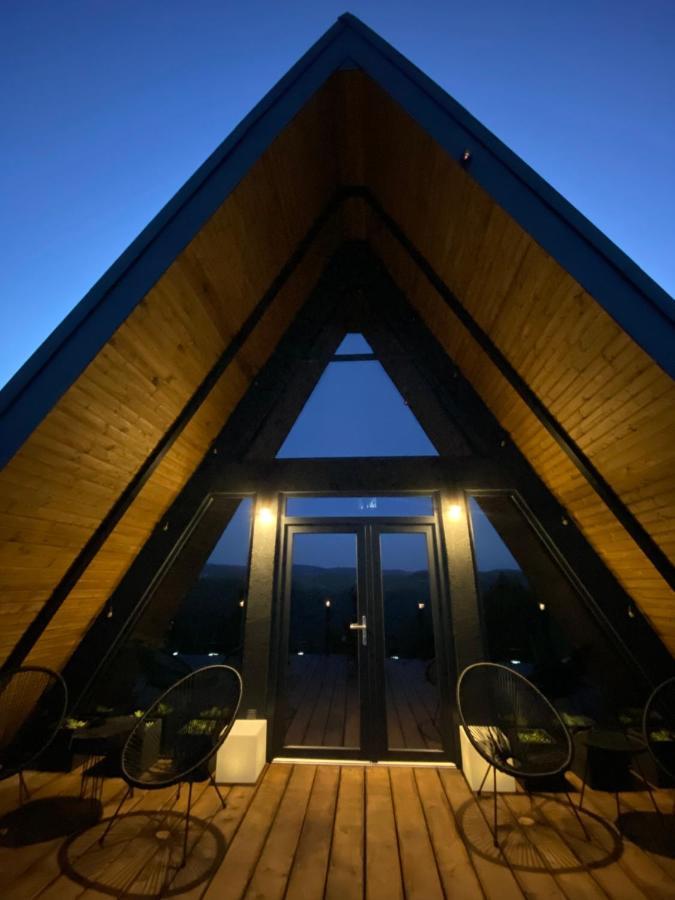 Nordik Cabin - Aframe With 2 Bedrooms Mărişel Eksteriør bilde