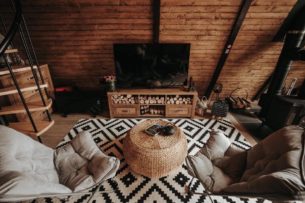 Nordik Cabin - Aframe With 2 Bedrooms Mărişel Eksteriør bilde